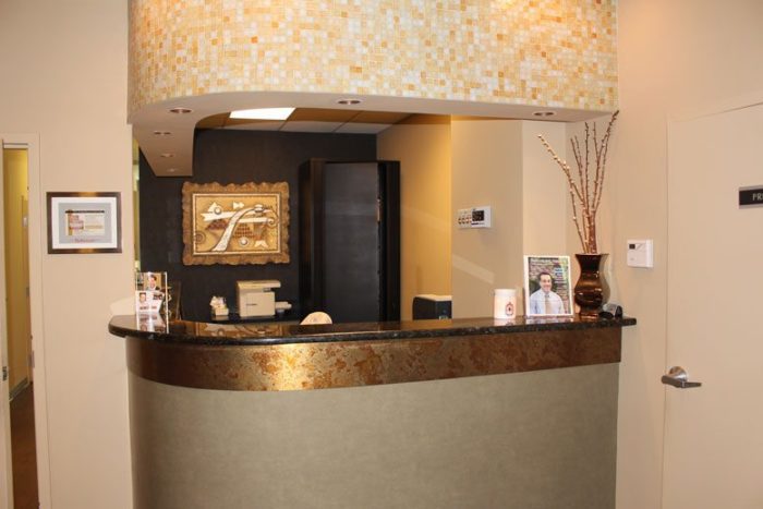 Front desk at Baltimore dentist office in Owings Mills MD