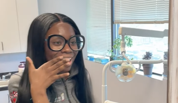 Dental patient smile reveal